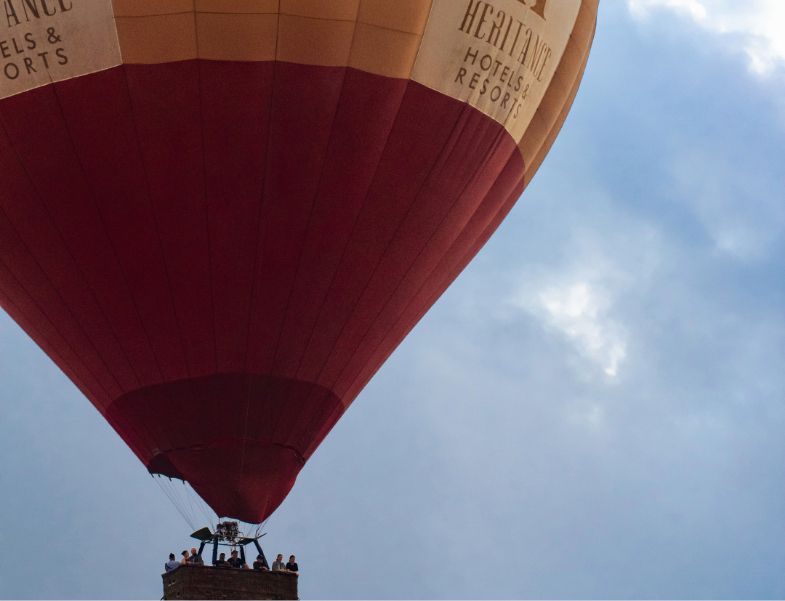 Hot air ballooning from Heritance Kandalama
